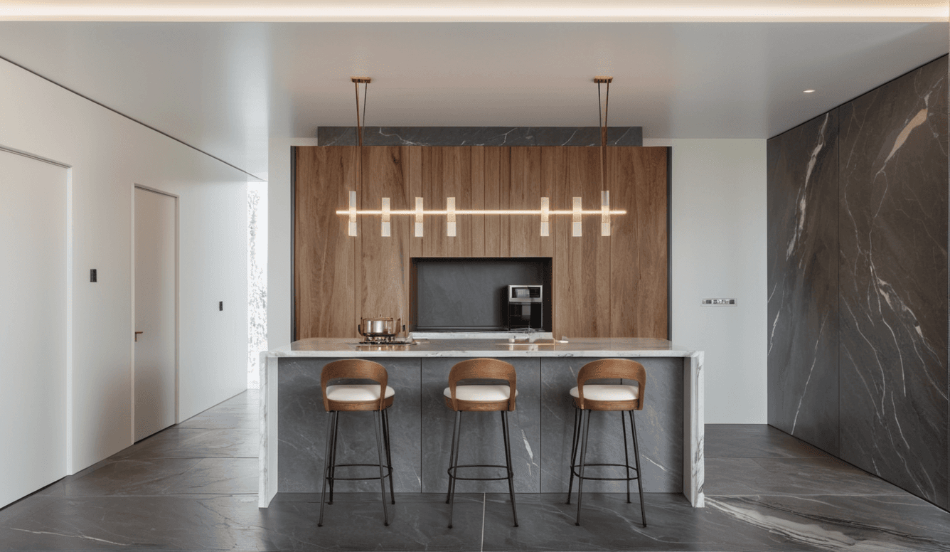 Photorealistic kitchen render made in Spacejot